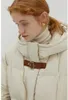 Trenchs de femmes manteaux Molan hiver femme veste rembourrée design beige vintage à capuche à manches longues chaud épaissir manteau femme chic outwear