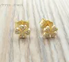 Bear jewelry 925 sterling silver girls To us Gold Diamonds earrings for women Charms 1pc set wedding party birthday gift Earring 3913314