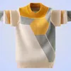 Pullover Winter Cotton Products Clothing Boy's Sweater O-Neck Pullover Knitting Sweater Kids Clothes Children's Sweater Keep Warm 231212