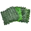 Decorative Flowers Artificial Leaf Fence Ivy Hedge Wall Outdoor Fake Plants Green Privacy Panels For Home Garden Yard Balcony Decor Vine