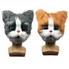 Cute Cat Mask Halloween Novelty Costume Party Full Head Mask 3D Realistic Animal Cat Head Mask Cosplay Props 2207253916135314m