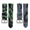 Universal 20mm 22mm 24mm 26mm Silicone Watch Strap Camouflage Rubber Bracelet Sport Replacement Watch Band For Men Wrist Band