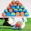 Golf topları 40 PCS Golf Balssoft Köpük Bahçe Uygulaması Sünger Gökkuşağı Golf Topları İç Mekan Dış Mekan 231212