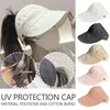 Cappelli a tesa larga Cappello di protezione UV senza trucco UFP 50 Pescatore Cappello estivo regolabile da sole portatile pieghevole H6O2