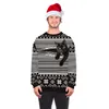 3d Sweatshirts Christmas Cat and New Year Tie-dye Sweat Mens Crewneck Hoodies Plus Size 002