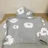 بلدي tearssuit kapok tidal print hoodie السراويل السترة للنساء