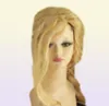 Cosplay Party Tangledrapunzel Blonde flätor 150 cm långt cos peruk hår 3455799