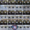 Personnalisé 75e Vintage 75 Joe Greene 1969 Maillots de football 52 Mike Webster 26 Rod Woodson 36 Jerome Bettis 63 Dermontti Dawson 83 Heath Miller 95 Greg Lloyd 86