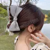 Korean Elegant Hairpins Mesh Bow Hair Claws Women Girls Yarn Ribbon Hair Clip Organza Printed Hair Accessories