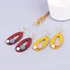 Boucles d'oreilles pendantes en bois pour femmes, colorées, géométriques, mode coréenne, produits de vente, déclaration Vintage, 2023