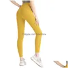 Joga strój ll 2023 joga lungn legginsy kobiety szorty przycięte spodnie stroje damskie sportowe ćwiczenia fitness noszenie dziewcząt bieganie g dhap5