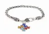 Charm armband mode kvinnliga armband legering emalj autism medvetenhet bit autistiska armband tjejsmycken 1313245666