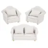 Akcesoria dla lalek 3PCS/partia 1 12 Mini Doll House Sofa Sofa Zestaw Akcesorium Dollhouse Room Meble For dla dzieci Sofa prezentowa 231212