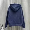 Hoodies femininos 2023 outono/inverno sweatershirt conjunto estrelado azul espumante espuma carta impressão manga longa camisola com capuz cintura elástica