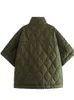 Nlzgmsj Dames Winterparka Dames Casual Halve mouwen Hoge halsjassen Vrouwelijke dikke zak Warme jas Vrouwelijke tops 231212