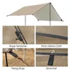 Tendas e abrigos 3x5m 3x4m Toldo de acampamento com postes à prova d'água Proteção UV Sun Shade Caminhadas ao ar livre Mochila de praia Abrigo de barraca