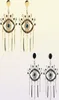 New Fashion exaggerated famous brand designer Devil039s Eye Earrings Alloy Fringe with Diamond Blue Eye Stud Earrings3672450