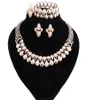 Dubaï ensembles de bijoux pour femmes perles africaines ensemble de bijoux de mariage indien éthiopien bijoux déclaration collier boucles d'oreilles Set6716388