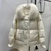 Hommes Down Parkas 2023 Mode Automne Hiver Réel Vison Manteau De Fourrure Femmes Naturel Blanc Canard Plume Veste De Luxe Vêtements D'extérieur Lâche Streetwear 231213