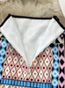 Zweiteiliges Kleid, Mode, Laufsteg, Sommerrock, Anzug, Damen-Bluse mit Pferdegeometrie-Print und A-Linien-Rock mit Taschenknöpfen, 2-teiliges Set 231213