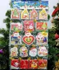 120pcslot 5cm5cm Santa cards Christmas tree ornaments Christmas hanging labels wishes cards selling at factory 7760258