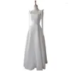 Ethnic Clothing French Style Light Wedding Dress 2023 Winter Satin Suspenders Show Thin Bridal Temperament Travel Po