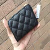 Nouveau mode PU cuir Mini portefeuille à fermeture éclair porte-carte classique mignon sac de rangement de pièces de monnaie cadeau VIP avec sac à poussière en plastique dame fête gif279g