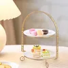 Plates Metal Cake Stand Without Plate Party Decoration Decorative Dessert For Housewarming Birthday Wedding Celebration Parties