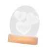 Veilleuses Je t'aime LED lumière portable drôle cadeaux de Saint-Valentin lampe de table pour anniversaire de mariage cadeau de Noël anniversaire Saint-Valentin