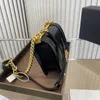 حقيبة سلسلة النساء الفاخرة كتف واحد الكتف حقيبة أعلى حقيبة مصمم حقيبة مربعة حقيبة يد جديدة