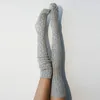 Çorap Çorap Kadın Kablo Diz uyluk üzerinde ekstra uzun bagaj çorap yüksek kızlar sıcak stok sonbahar ve kış bayanlar moda örgü çorap 231213