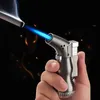 New Creative Small Gourd Windproof Large Firepower No Gas Spray Gun Outdoor Metal Turbine Barbecue Kitchen Cigar Lighter Men's Gift