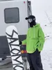 Sweats à capuche pour hommes Sweatshirts Oversize Vert Ski Sweat à capuche Hommes Femmes Chaud Coupe-vent imperméable Veste de neige Snowboard Vestes Équipement 231212