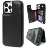 Korthållare Trendiga stötbeständiga mobiltelefonfodral för iPhone 13 Pro Max med slots Holder Women Men Luxury Magnetic Coin Pocke223a