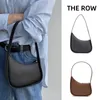 The Row Half Moon Borsa in vera pelle Progettata da una nicchia Stile minimalista Kendou Stesso stile Borsa monospalla sotto ascella Borsa in vera pelle Borsa da donna 2551