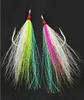 Bucktail Teasers Amo da pesca Tappi per la pesca in acqua salata Esche Teaser Tail Fluke Rig Ganci super resistenti 10 pezzi Borsa9039582