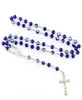 Vintage religion hänge rosenkranshalsband Jesus kvinnor katolsk jungfru mary glas pärla länk kedja män choker smycken7560718