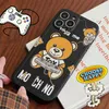 Modeontwerper Beer Telefoonhoesjes voor iPhone 15 15Pro 15ProMax 14 14Pro 14ProMax 13 12 12Mini 11 Pro XR Xs Max 7 8 Plus Luxe Cover Inbouwhoes 2312135PE