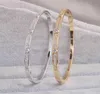 Braccialetti con ciondoli color oro Braccialetti per le donne Regalo di compleanno Rame Cubic Zirconia Polsino Braclet Femme Dubai Gioielli di moda5071679