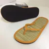 Pantoufles femmes tongs plates sandales antidérapantes confortables tongs en rotin de bambou maison salle de bain mode Patos