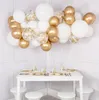 30 pcs Mixte Blanc Chrome Or Confettis Ballons Fête D'anniversaire Décoration Enfants Adulte Air Ball Graduation Party Globos Ballons T206646428