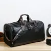 Duffel Taschen Business Weiches Leder Männer Reisetasche Große Kapazität Hand Gepäck Tasche Wochenende Fitness Sporttasche Für Männliche Duffel schulter Taschen 231213