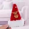 Acessórios de cabelo Santa Snowman Hairpins Feminino Cartoon Metal Clips Headdress Xmas Elk Clip para crianças