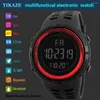 Zegarek na rękę Yikaze Digital Electronic Watch Sports Glow 50 mm duża tajna student na świeżym powietrzu trend wielofunkcyjnych zegarków wielofunkcyjnych