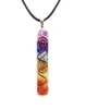 Reiki 7 Chakra Orgone Pendant Necklace Energy Healing Crystals Chips Tumbled Stones Blandade orgonit hartshalsband CX2007214711145