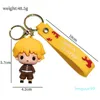 Keychains Lanyards Demon Slayer Blade van Keychain Leuke personages Bag hangersleutel Key Chain Ring Fans cadeau anime sieraden