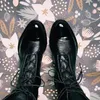 Сапоги Женская обувь из искусственной кожи в британском стиле на шнуровке на плоской подошве до середины икры с острым носком, красивый мотоцикл 231212