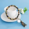 Party Favor Tassel Charms Bangles Key Buckle Pu Leather Wrap Armbands Keys Chain Multi Colors Armband RA2118 GRATIS