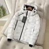 Parka da uomo in piumino invernale con cappuccio da uomo patchwork sfumato streetwear 90 cappotto in anatra bianca spesso caldo Parka capispalla maschile 231213