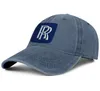 Stylowe bułki logo Royce tapeta logo samochodu unisex dżinsowa czapka baseballowa golf golf słodki kapelusze samochod